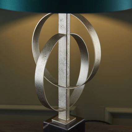 Endon 95225 - Настолна лампа 1xE27/10W/230V синя/сива/черна