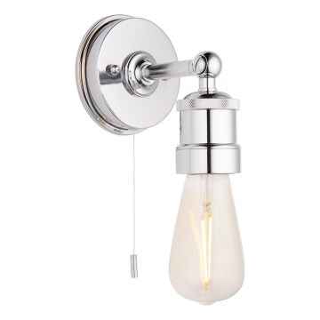 Endon 95505 - Стенно осветително тяло за баня MILLER 1xE27/6W/230V IP44 гланцов хром