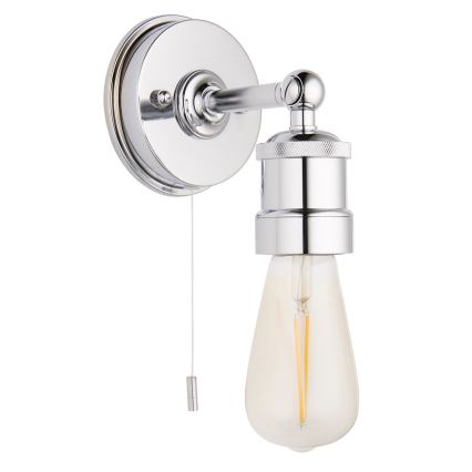 Endon 95505 - Стенно осветително тяло за баня MILLER 1xE27/6W/230V IP44 гланцов хром