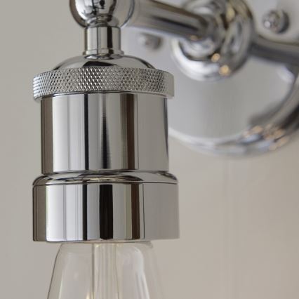 Endon 95505 - Стенно осветително тяло за баня MILLER 1xE27/6W/230V IP44 гланцов хром