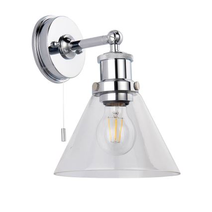 Endon 95513- Стенно точково осветително тяло за баня TOULON 1xE27/10W/230V IP44 гланцов хром