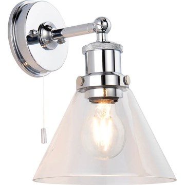 Endon 95513- Стенно точково осветително тяло за баня TOULON 1xE27/10W/230V IP44 гланцов хром