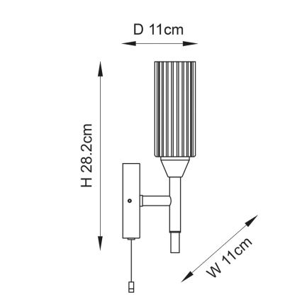 Endon 97171 - Аплик за баня NATORI 1xG9/3W/230V IP44 лъскав хром