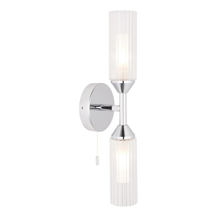 Endon 97172 - Стенно осветително тяло за баня NATORI 2xG9/3W/230V IP44 лъскав хром