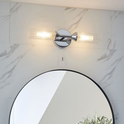 Endon 97172 - Стенно осветително тяло за баня NATORI 2xG9/3W/230V IP44 лъскав хром