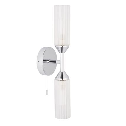Endon 97172 - Стенно осветително тяло за баня NATORI 2xG9/3W/230V IP44 лъскав хром