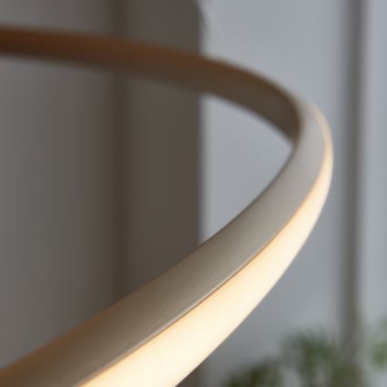 Endon 97645 - LED полилей на кабел TWIRL LED/131W/230V 3000K, златист, с възможност за димиране