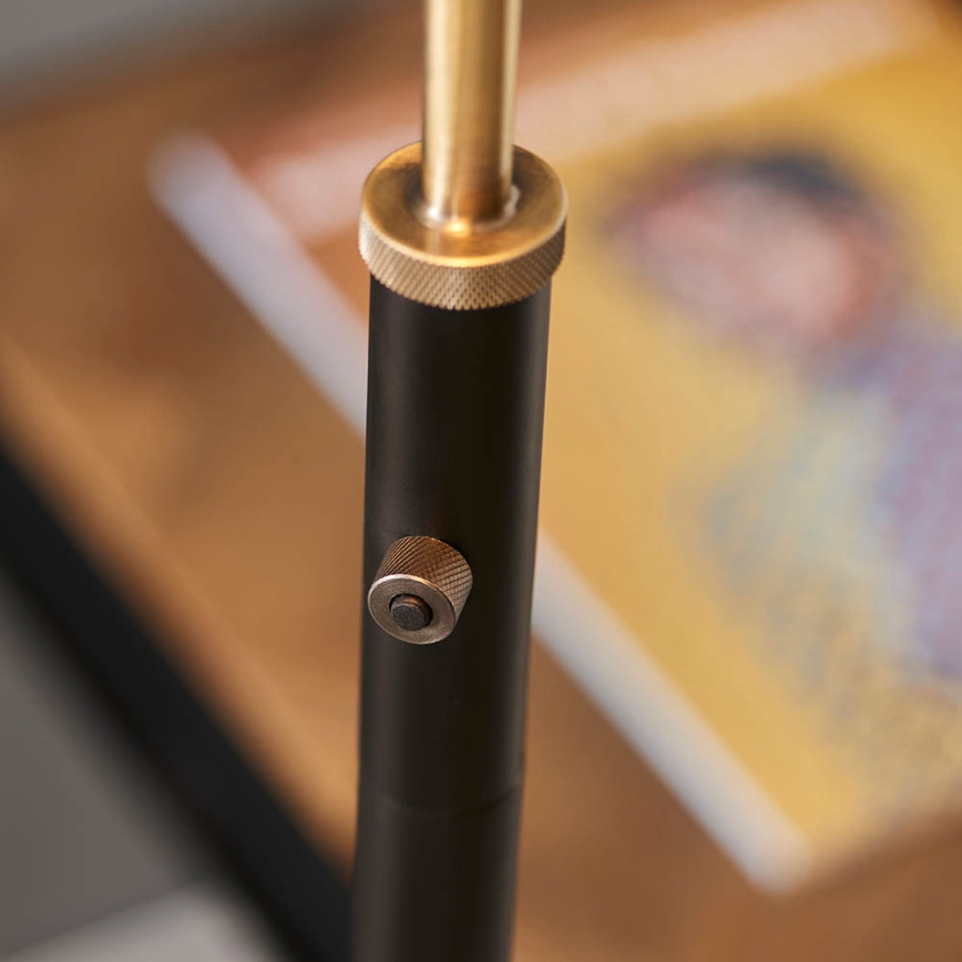 Endon 98748 - Подова лампа FRANKLIN 1xE27/10W/230V месинг/черна