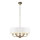 Endon 98933 - Пендел HIGHCLERE 6xE14/40W/230V бял/месинг Ø 55 cm