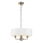 Endon 98934 - Пендел HIGHCLERE 3xE14/40W/230V бял/месинг Ø 45 cm