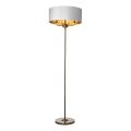 Endon 98935 - Лампион HIGHCLERE 3xE14/40W/230V бял/месинг Ø 47 cm