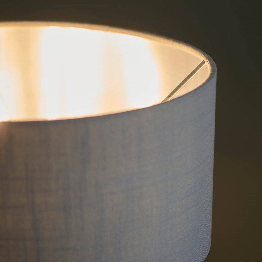 Endon 99149 - Настолна лампа HIGHCLERE 3xE14/18W/230V сив/лъскав хром Ø 32 cm