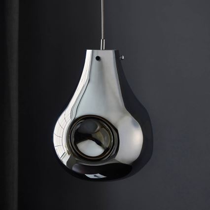 Endon 99788 - Полилей на кабел EUROPA 1xE27/10W/230V опушено черно