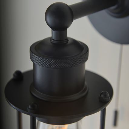 Endon 99948 - Стенно осветително тяло за баня CREW 1xE27/6W/230V IP44 черно