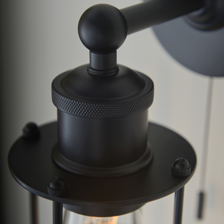 Endon 99948 - Стенно осветително тяло за баня CREW 1xE27/6W/230V IP44 черно