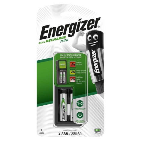 Energizer - Зарядно за батерии NiMH 3W/2xAA/AAA 700mAh 230V