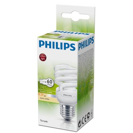 Енергоспестяваща крушка Philips E27/12W/230V 2700K