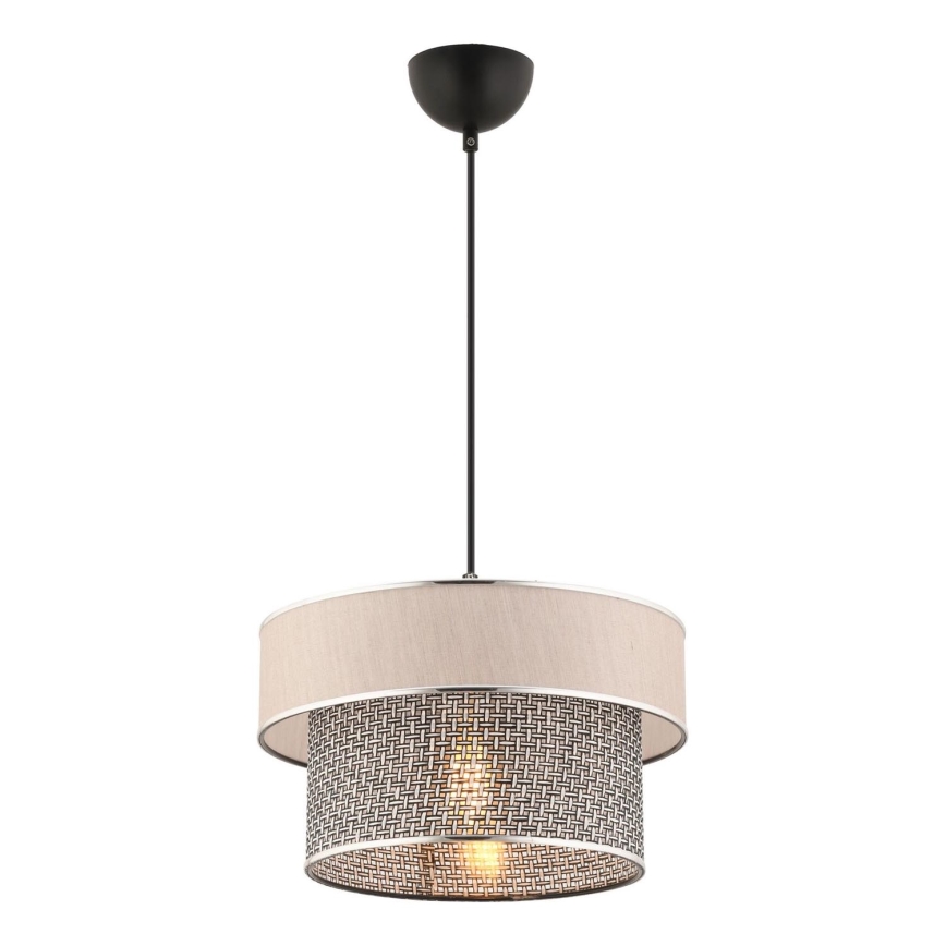 ERO окачена лампа 1xE27/60W/230V крем/сиво
