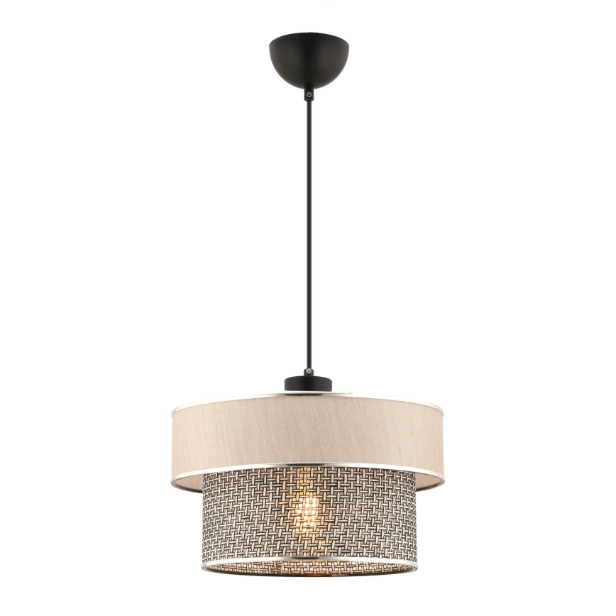 ERO окачена лампа 1xE27/60W/230V крем/сиво