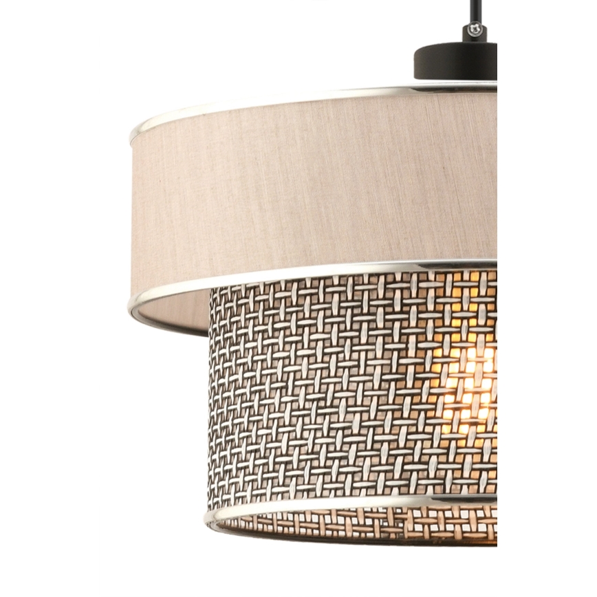 ERO окачена лампа 1xE27/60W/230V крем/сиво