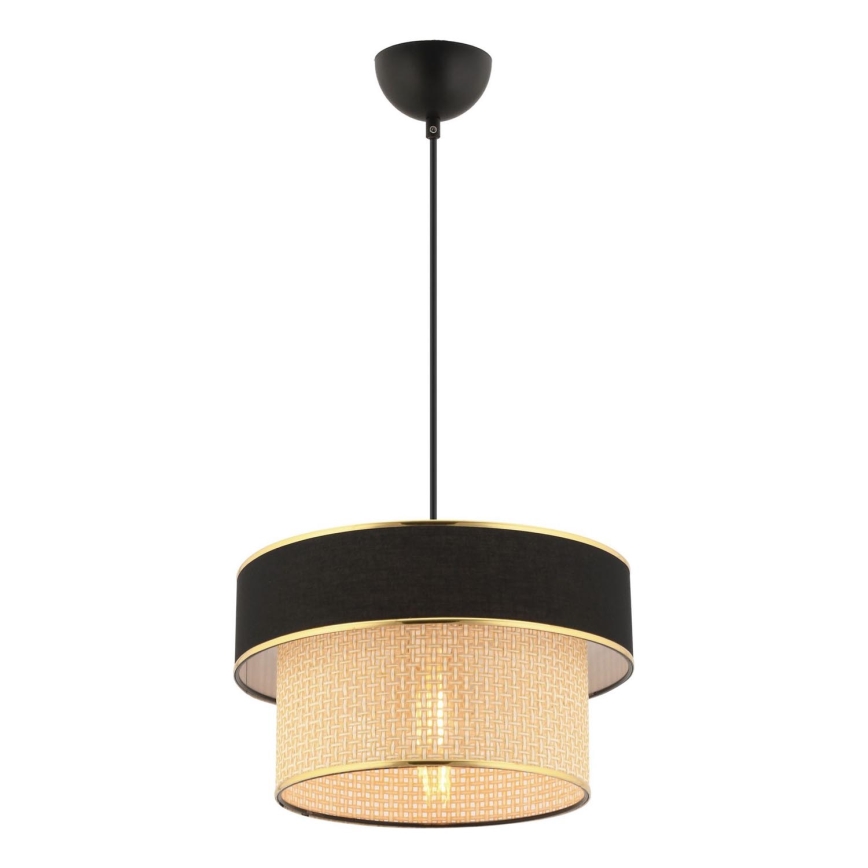 ERO висяща лампа 1xE27/60W/230V черна/бежова