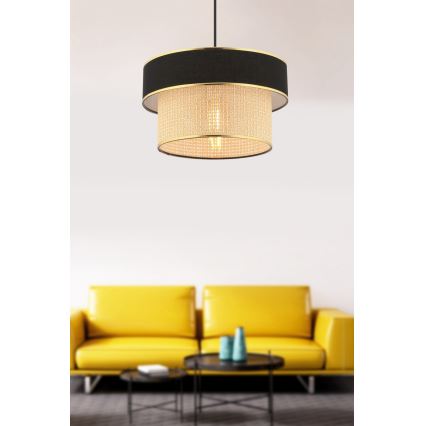 ERO висяща лампа 1xE27/60W/230V черна/бежова