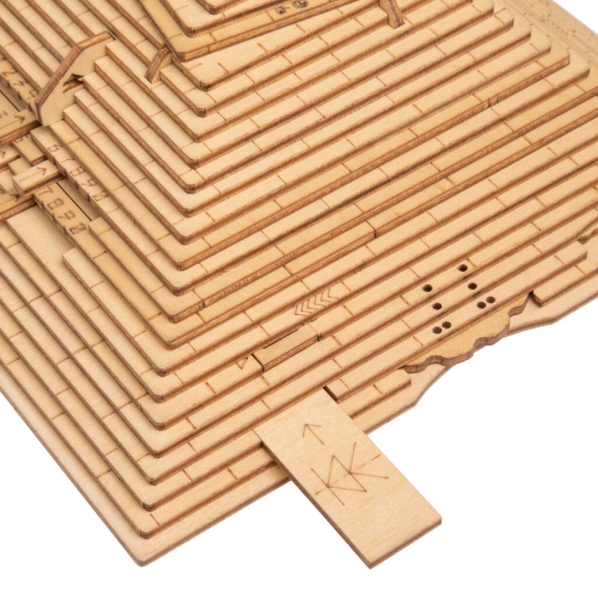 EscapeWelt - 3D дървен механичен пъзел Пирамида