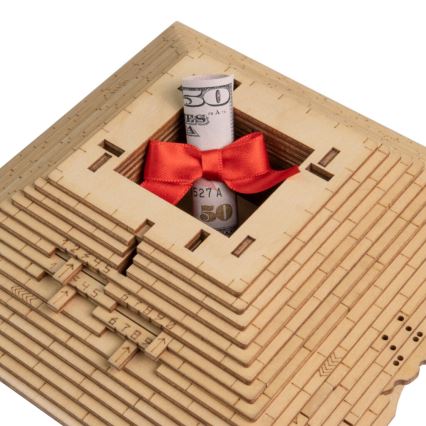 EscapeWelt - 3D дървен механичен пъзел Пирамида