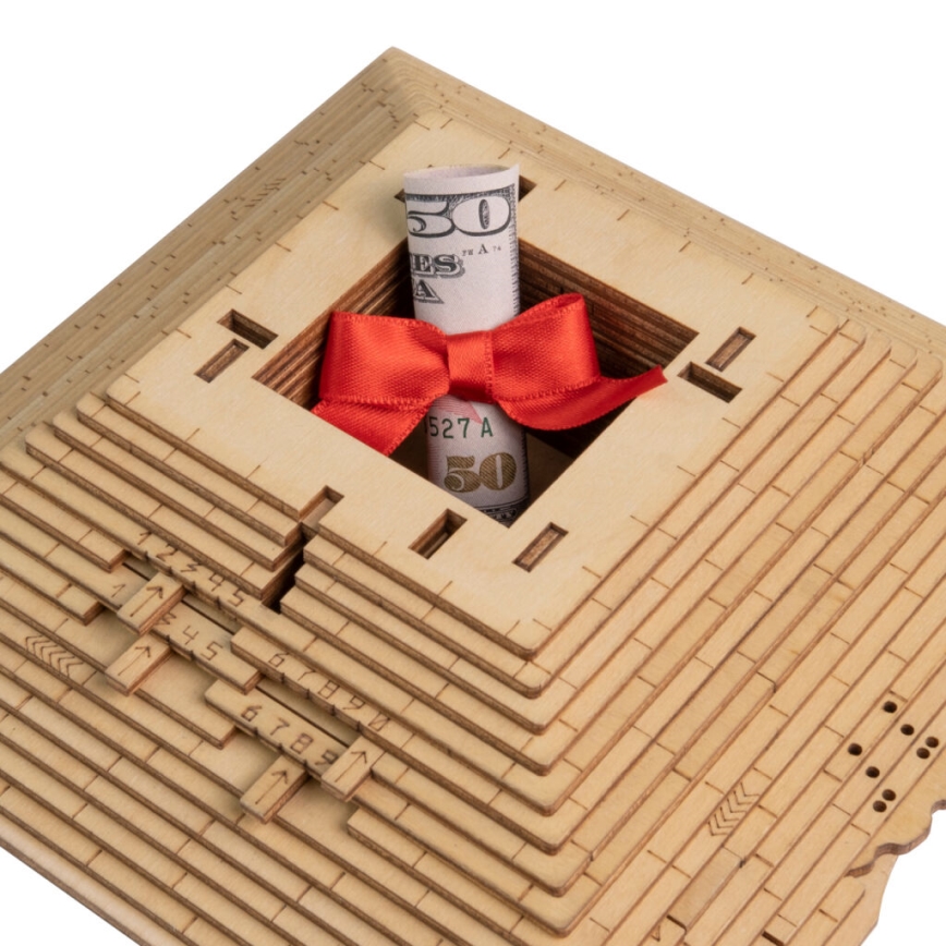 EscapeWelt - 3D дървен механичен пъзел Пирамида