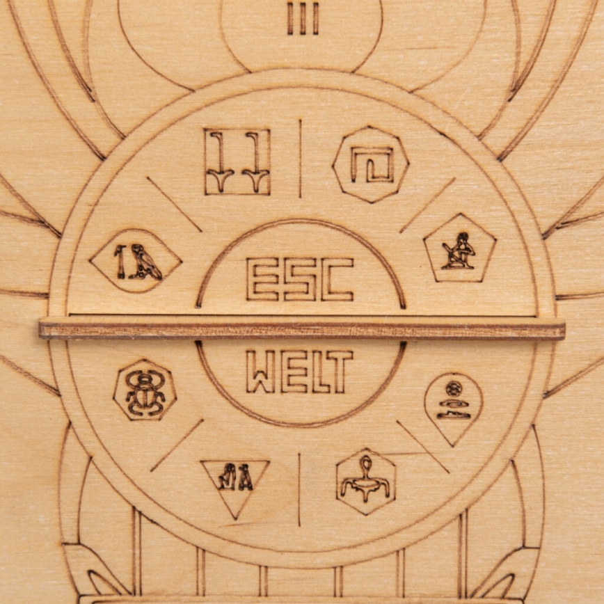 EscapeWelt - 3D дървен механичен пъзел Пирамида