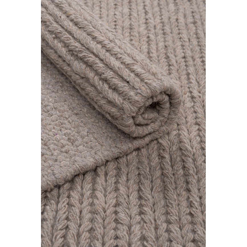 Естествен вълнен килим FIR WOOL 160 x 230 см, 2600 г/м², бежов