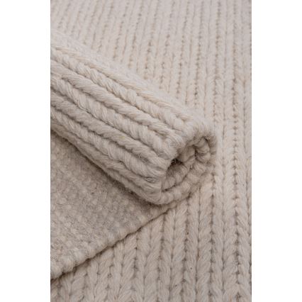 Естествен килим FIR WOOL 120x170 см 2600 г/м2 кремав
