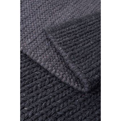 Естествен килим FIR WOOL 120x170 см 2600 г/м² антрацит