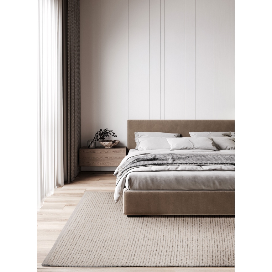 Естествен килим FIR WOOL 200x300 см 2600 g/m2 кремав