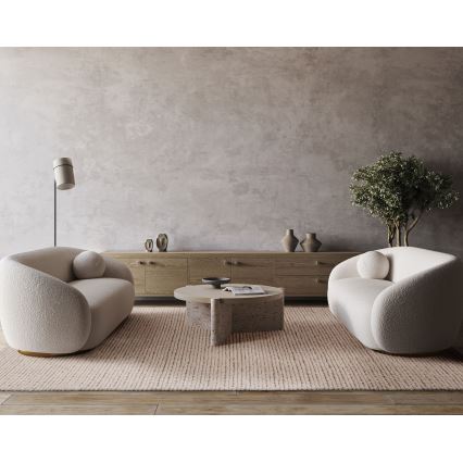 Естествен килим FIR WOOL 200x300 см 2600 g/m2 кремав