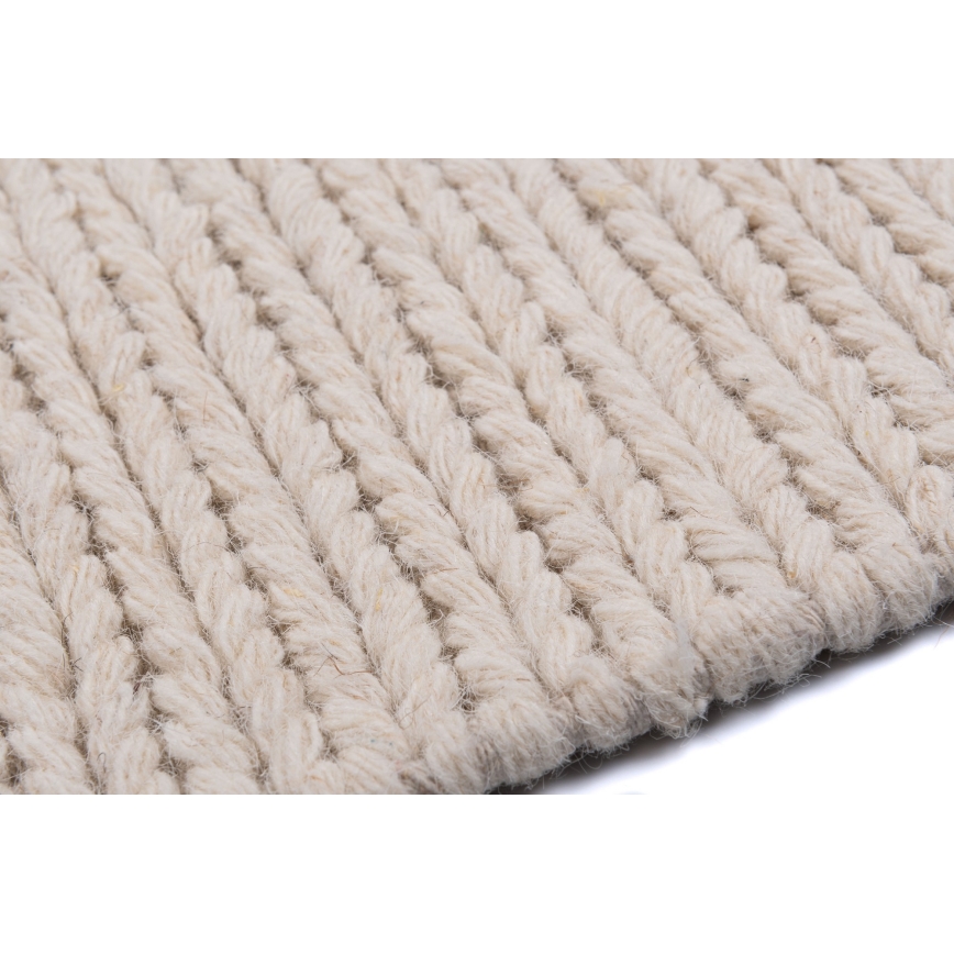 Естествен килим FIR WOOL 200x300 см 2600 g/m2 кремав