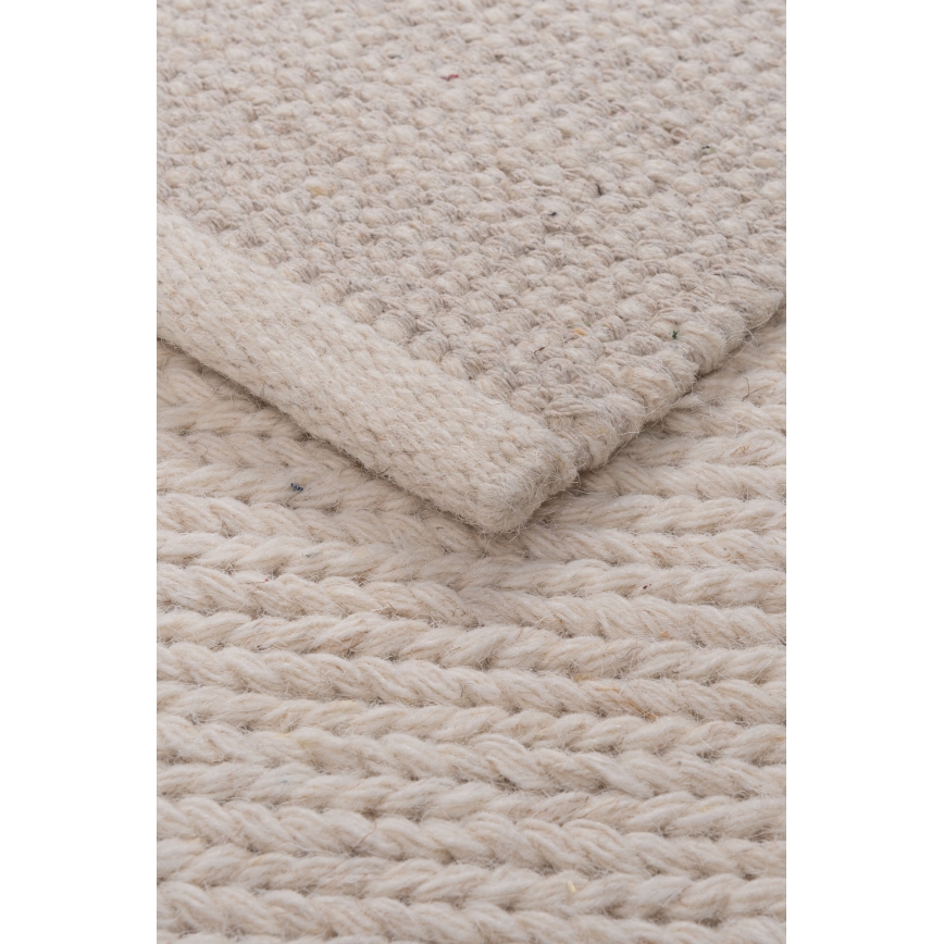 Естествен килим FIR WOOL 200x300 см 2600 g/m2 кремав