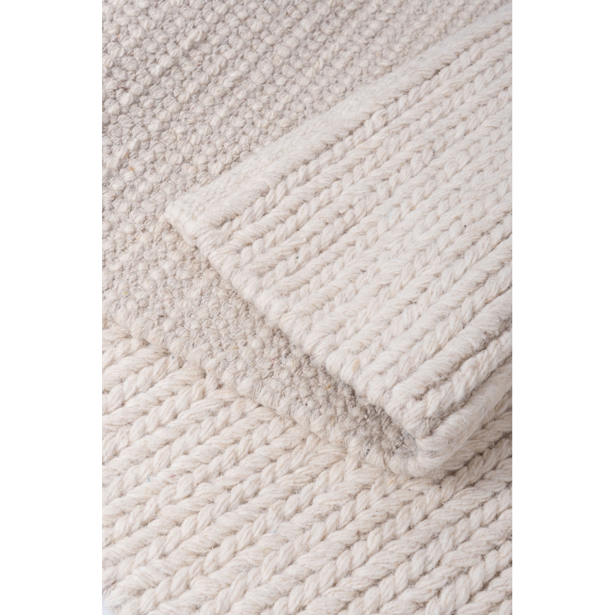 Естествен килим FIR WOOL 200x300 см 2600 g/m2 кремав