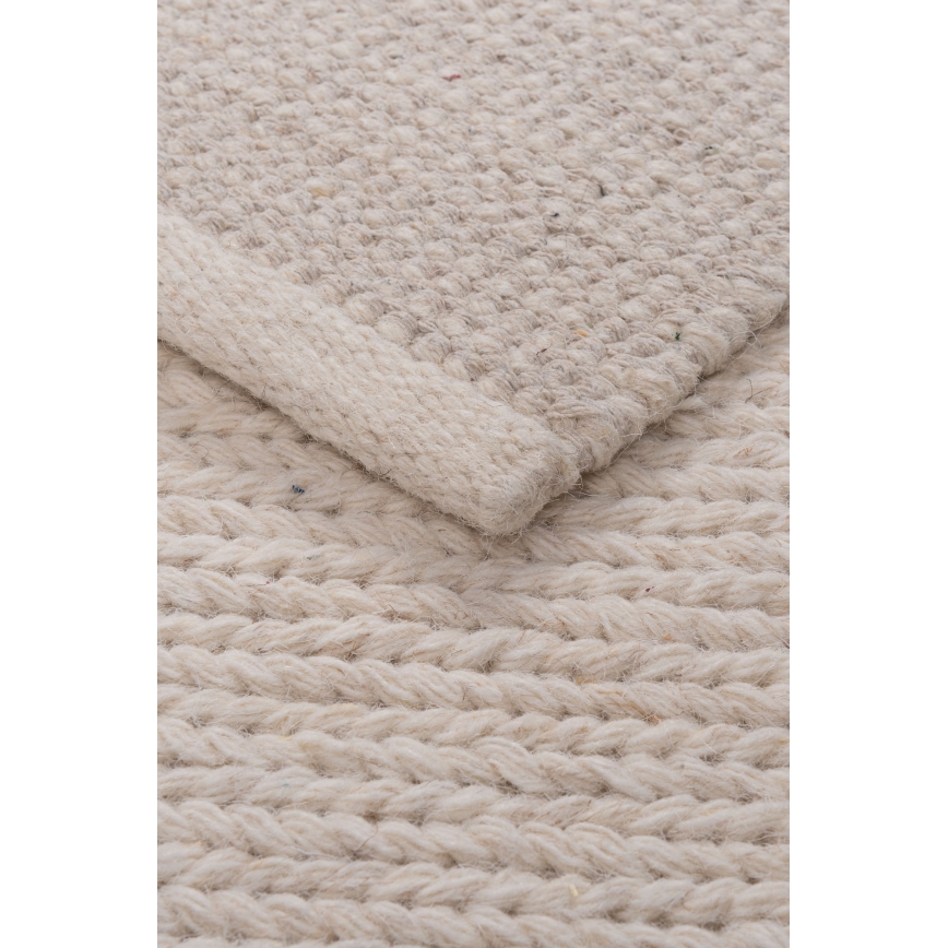 Естествен килим FIR WOOL 70x140 cm 2600 g/m2 кремав