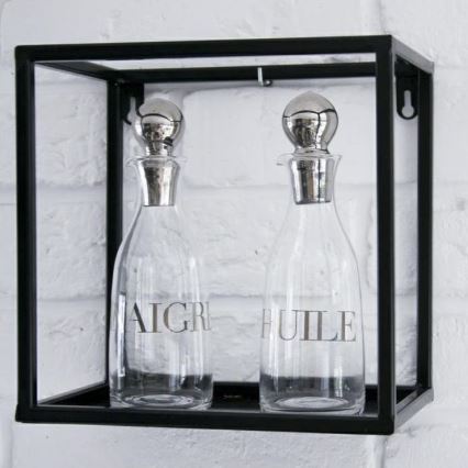 Етажерка 24x24 см черна