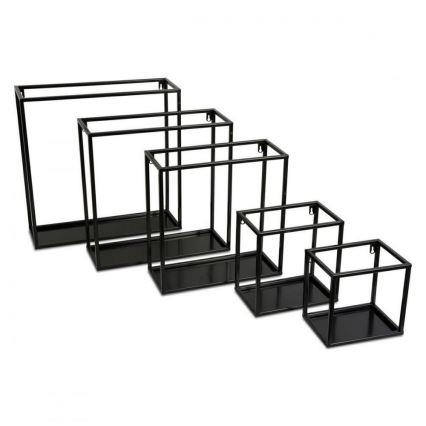Етажерка 24x24 см черна