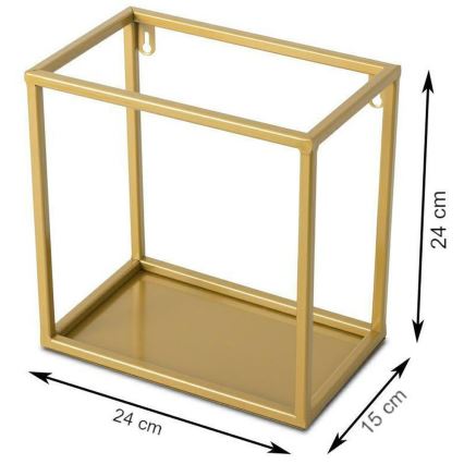 Етажерка 24x24 см златист