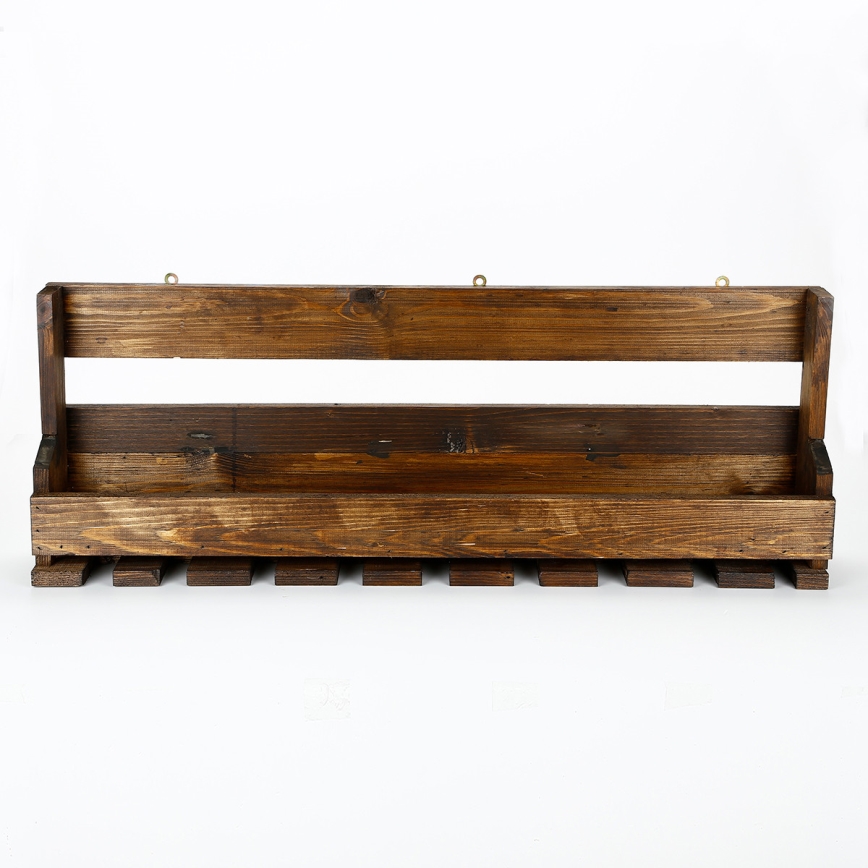 Етажерка 28x102 см смърч кафяв