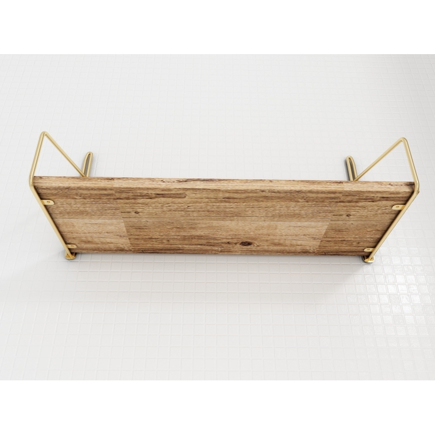Етажерка 45x16 см дъб/златист