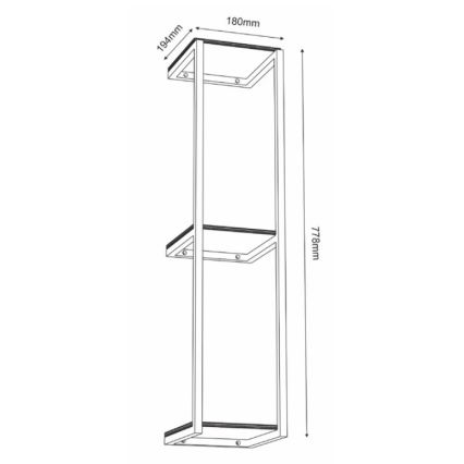 Етажерка 77,5x18 cм
