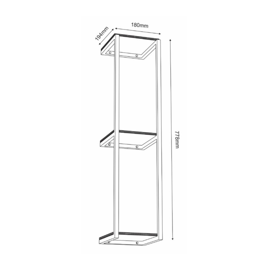 Етажерка 77,5x18 cм
