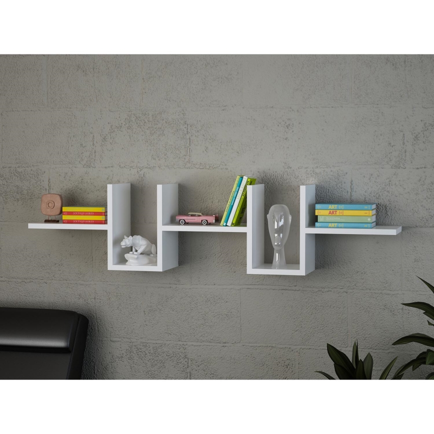 Етажерка ALONZA 20x130 cм бяла