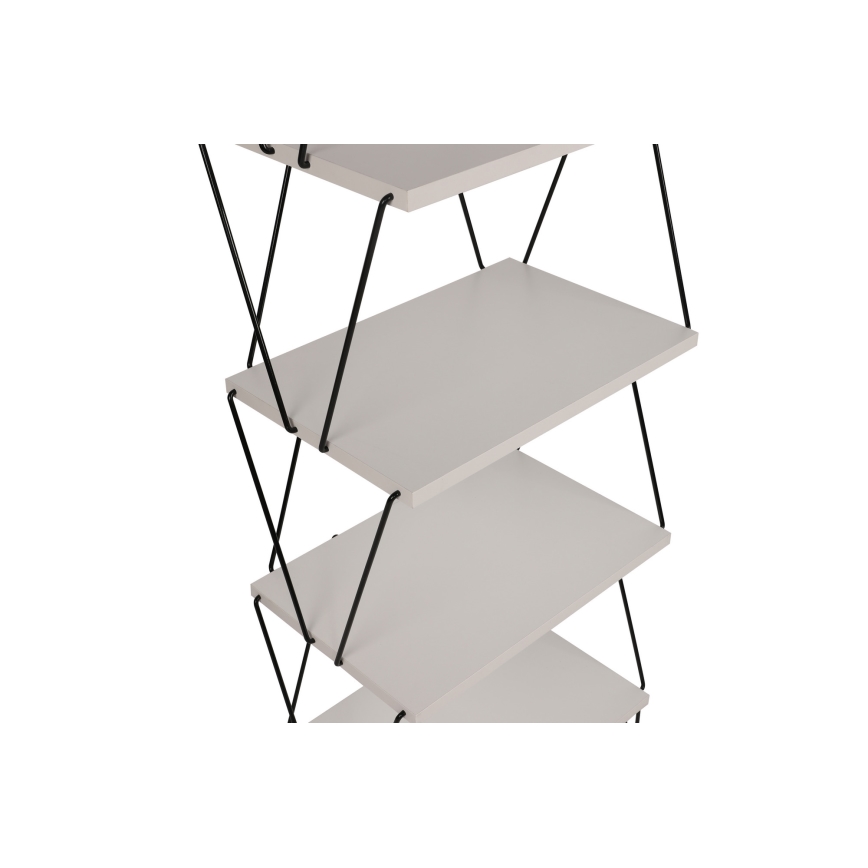 Етажерка BALABAN 165x48 cм бяла/черна