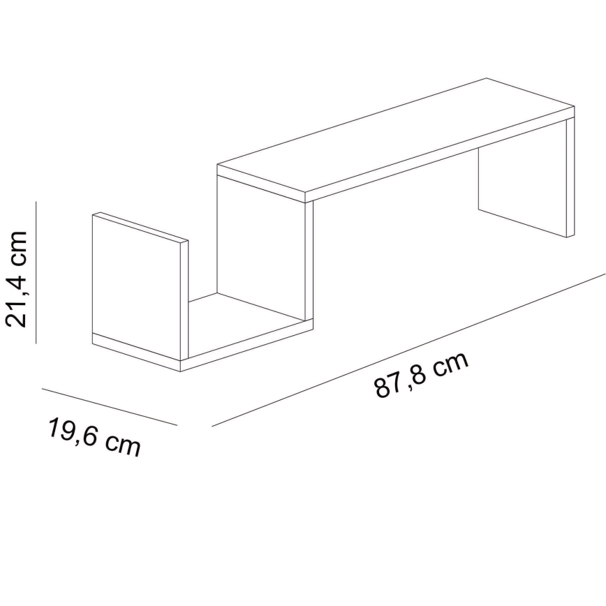 Етажерка BIENCE 21,4x87,8 cм бяла