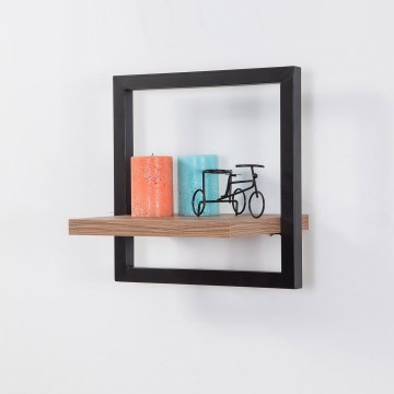 Етажерка DECOR 35x35 cм кафява/черна
